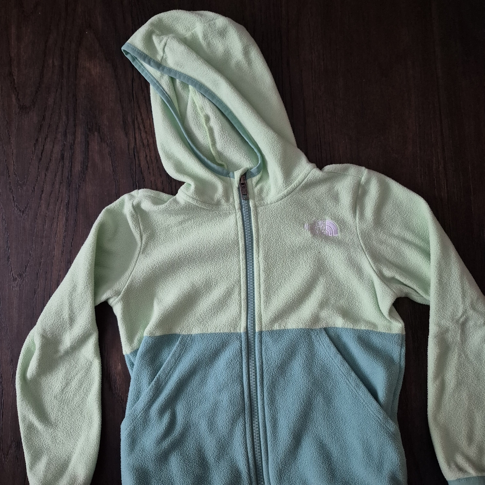 The North Face Mint and Teal Fleece Jacket